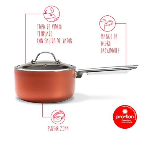 CACEROLA C/CABO Y TAPA 16X8CM 1.45L CURRY BRINOX