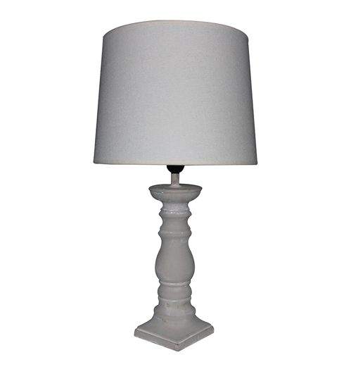 LAMPARA MESA BASE CEMENTO SELECTA