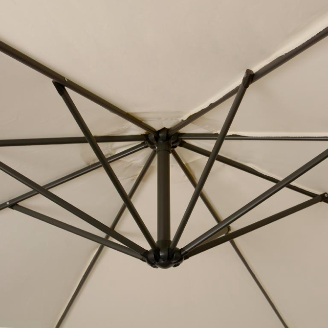 SOMBRILLA DE PIE LATERAL 3.0M U/V NATURAL