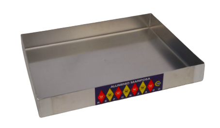 ASADERA RECT 60X40X5 ALUMINIO REFORZADA ALUMAR
