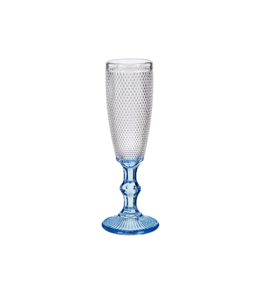 COPA PUNTOS CAVA PIE AZUL COBALTO VIVALTO