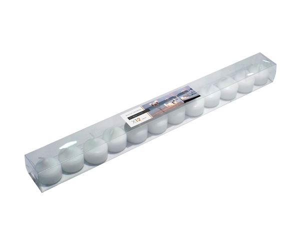 SET X 12 VELAS PEQUEÑAS BLANCAS