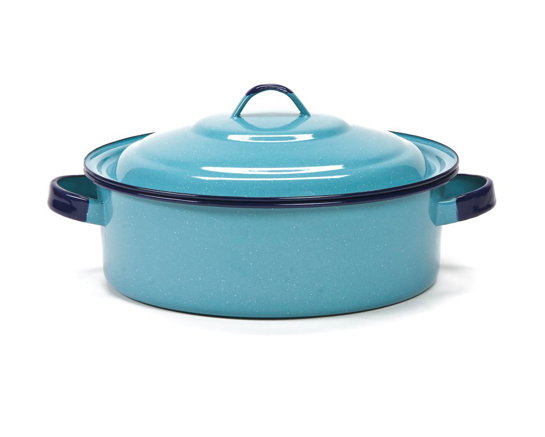 FUENTE C/TAPA 26CM 4.5LT TURQUEZA CINSA