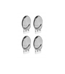 PERCHA X4 ADHESIVO CROMADO ORDENE