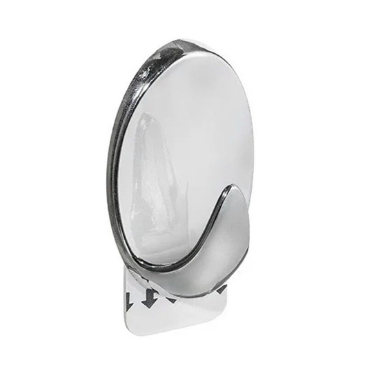 PERCHA X4 ADHESIVO CROMADO ORDENE