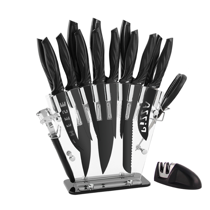 JGO DE CUCHILLOS  CUORI 17PZAS MOD:SPIGA