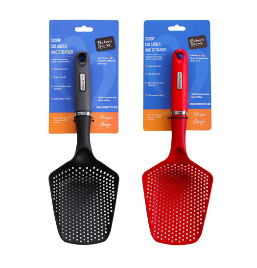 COLADOR  GRIS/ROJO BAKERS SECRET