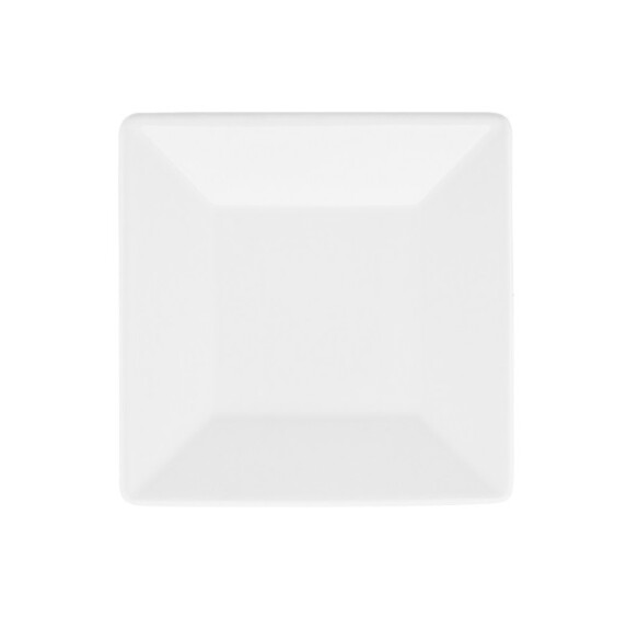 LOZA OXFORD PLATO PAN CUADRADO 14X14 BLANCO LIN 2000