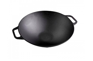 WOK HIERRO CURADO 36CM C/ASAS  VICTORIA 37291