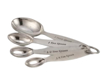 SET CUCHARA MEDIDORA ACERO INOX CORRINA