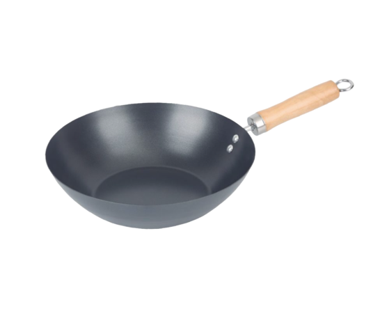 WOK AC AL CARBON 28CM  MOD CARBONE