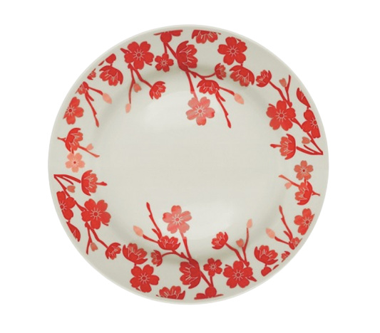 OXFORD DECORADO PLATO LLANO 24CM 5102 JAZMIN