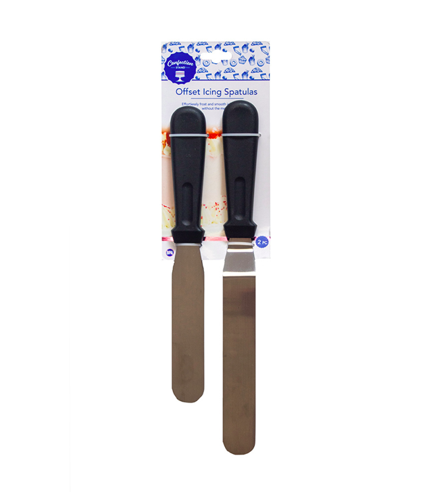 SET x2 ESPATULAS ACERO INOX EVRIHOLDER