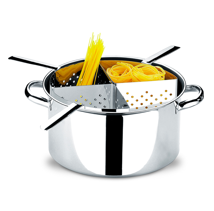 CACEROLA C/COLADOR 4 DIV  BRINOX