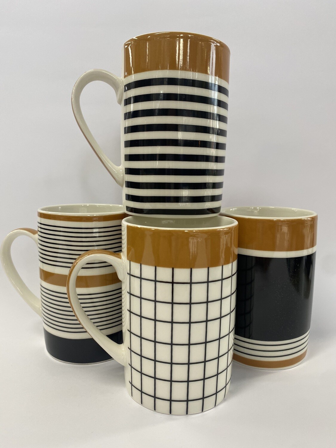 MUG RECTO 340ML DISEÑO GOLD  SELECTA