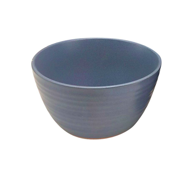 BOWL 15CM AZUL C/BORDE MARRON LOZA SELECTA