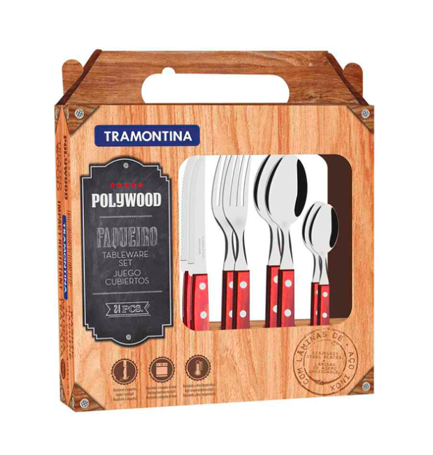 SET ASADO 24PZAS POLYWOOD TRAMONTINA