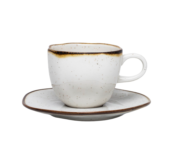 TAZA DE TE C/PLATO 220ML MOD:MARESIA RYO 9515  OXFORD