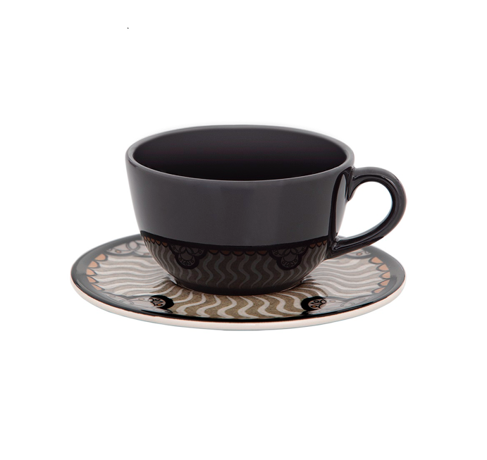 TAZA DE TE C/P 200ML MOD:MEDITERRANEO UNNI 5718 OXFORD