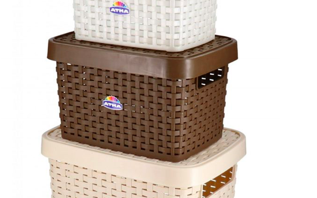 CESTO RATTAN N2  ATMA C/TAPA