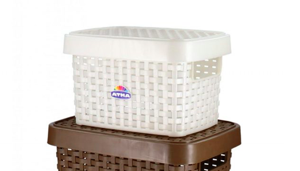 CESTO RATTAN N1  ATMA C/TAPA