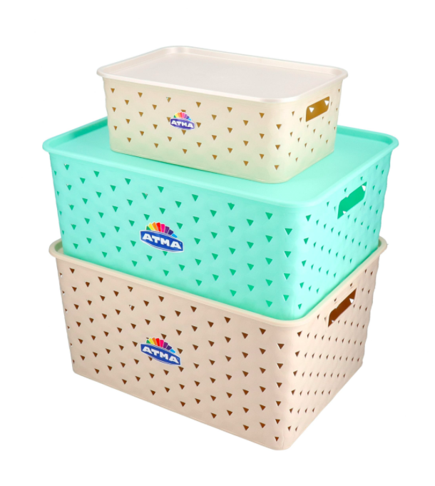 CESTO PLASTICO DECOBOX 15LTS  ATMA