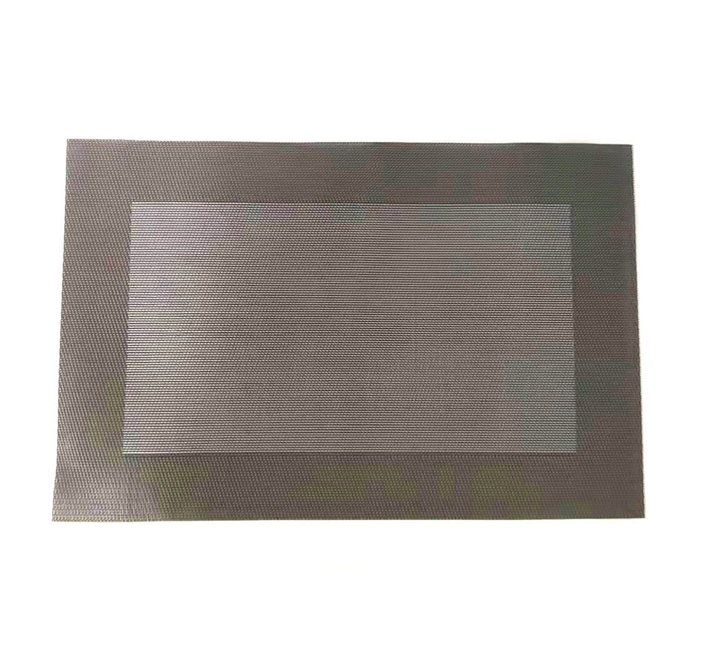 INDIVIDUAL PVC 47X30 RECUADRO NEGRO/GRIS