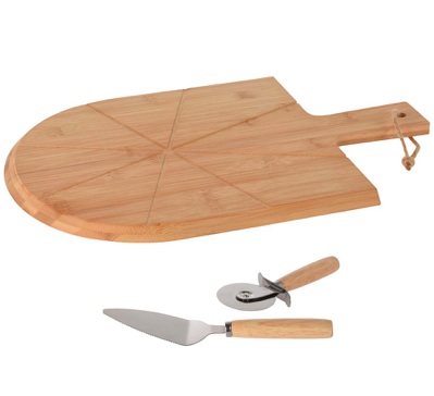 PALA PIZZA BAMBU C/DIVISIONES Y ACC EXCELLENT HOUSEWARE