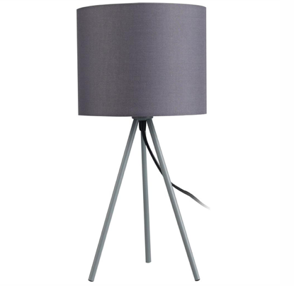 LAMPARA MESA 43CM GRIS  EXCELLENT HOUSEWARE