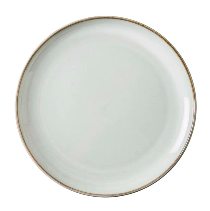 PLATO MESA CERAMICA 25CM ORGANIC GRIS SELECTA