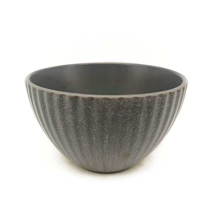 BOWL CERAMICA 14CM GRIS MOTEADO