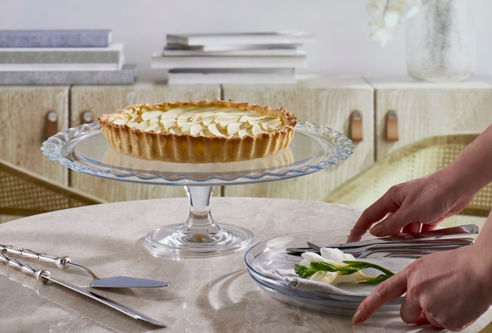 PLATO DE TORTA C/PIE 37CM MAXI PATISSERIE