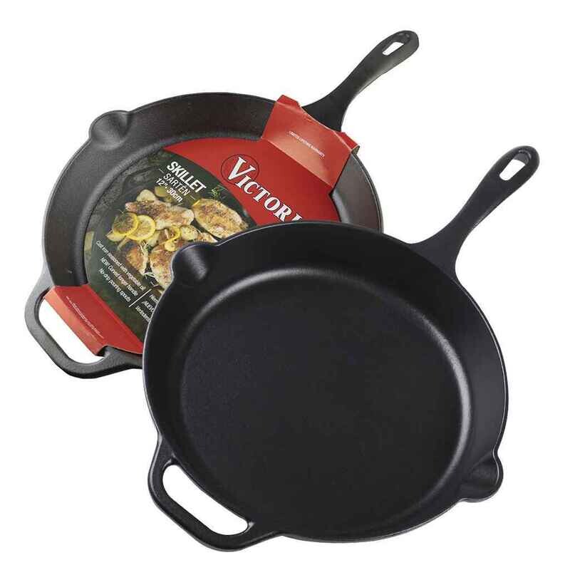 SARTEN HIERRO CURADO 30CM VICTORIA REF34375