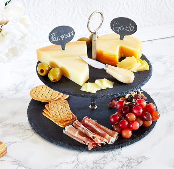 PLATO PIEDRA DOS PISOS 30CM/25CM HOMMY