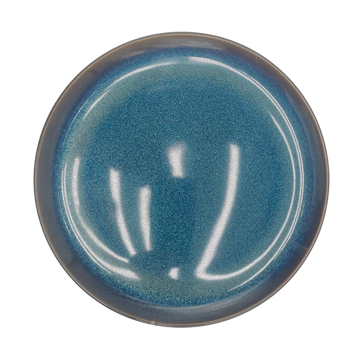PLATO MESA CERAMICA 25CM ORGANIC AZUL  SELECTA
