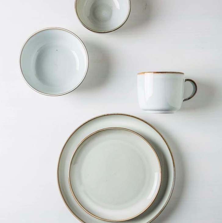 MUG  DE LOZA 325CC ORGANIC GRIS SELECTA