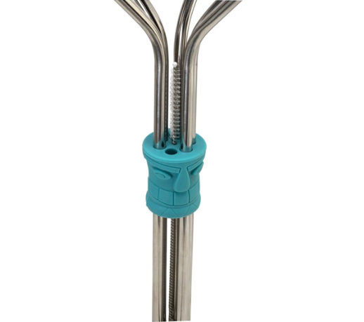 SET 6 SORBETES A INOX C/LIMPIADOR TIKI JOIE
