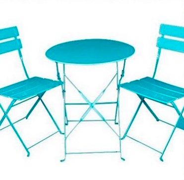 SET D/MESA C/SILLA 3PZAS AZUL (47690)