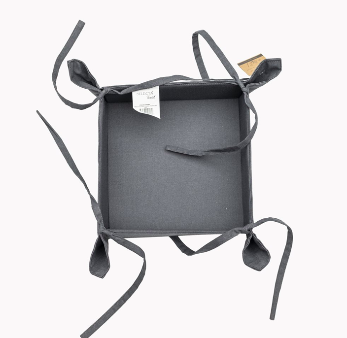 PANERA ALGODON 20X20 UTENSILIOS GRIS SELECTA