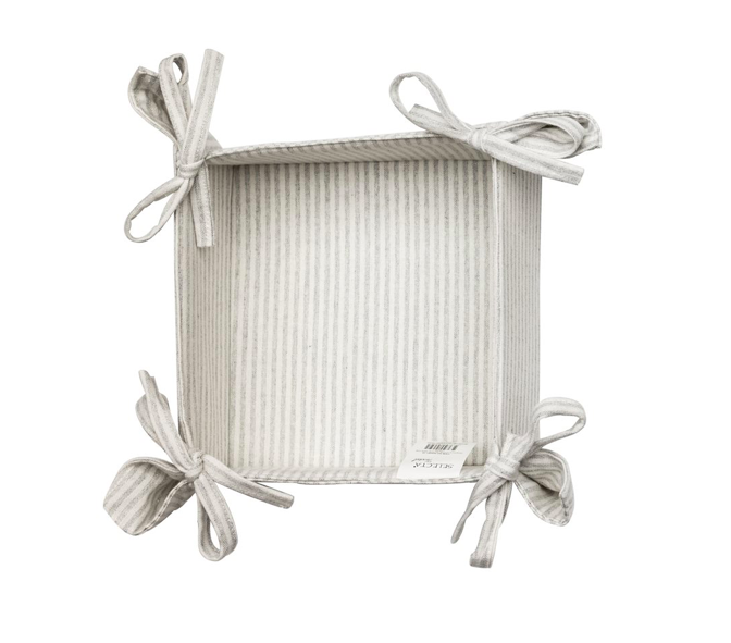 PANERA ALGODON 20X20 GRIS LINEAS SELECTA