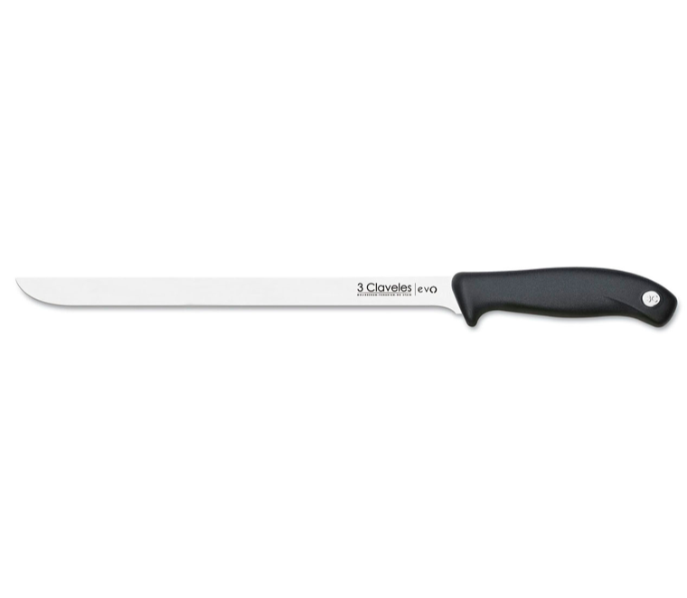CUCHILLO JAMONERO 25CM EVO 3 CLAVELES