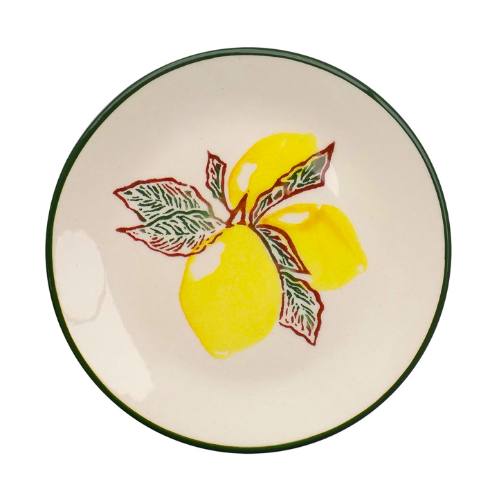 PLATO POSTRE 19CM LOZA SELECTA LIMONES