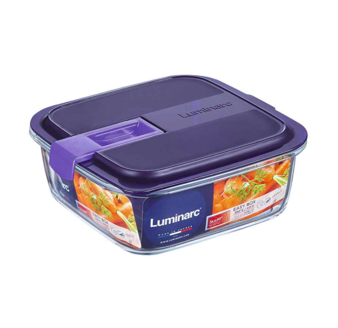 TUPPER CUADRADO C/ T HERMETICA 760ML LUMINARC