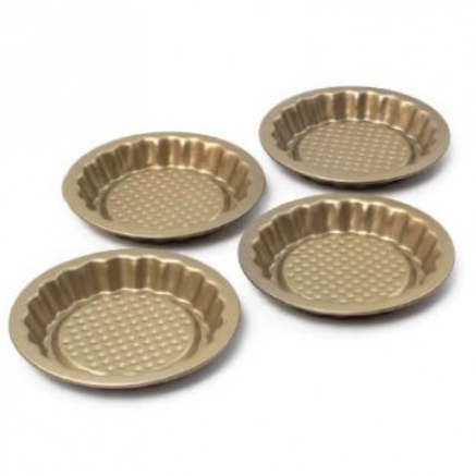 MOLDES X 4 TARTELETAS NON STICK 12CM  ILKO