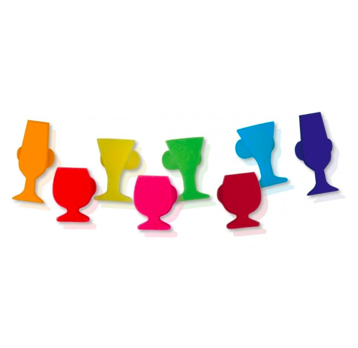 MARCADORES DE COPAS x8 COPA VIN BOUQUET