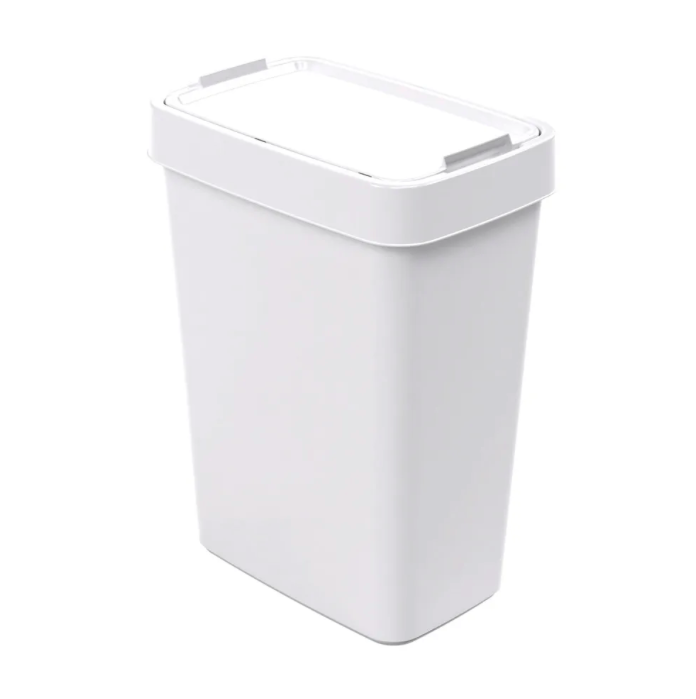 BASURERO CON PORTA BOLSA BLANCO 17LTS