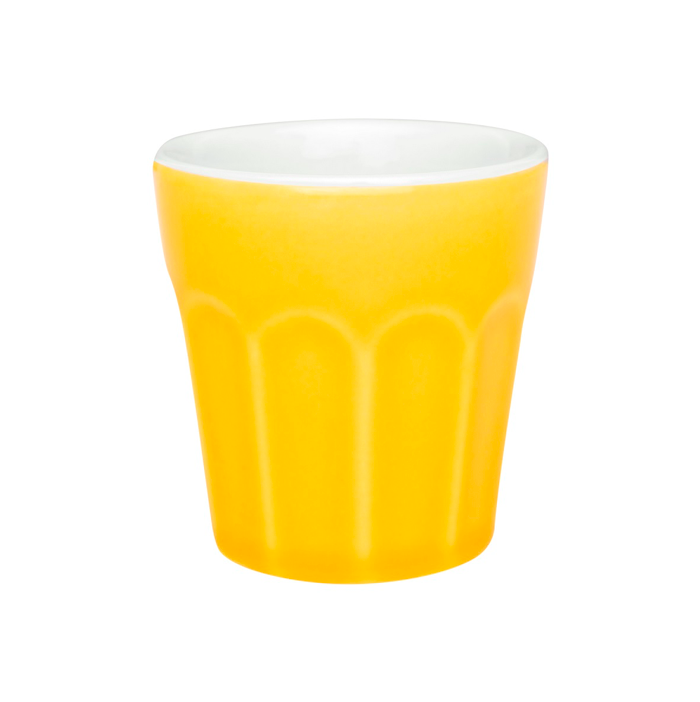 VASO DE CERAMICA 90ML AMARILLO  OXFORD