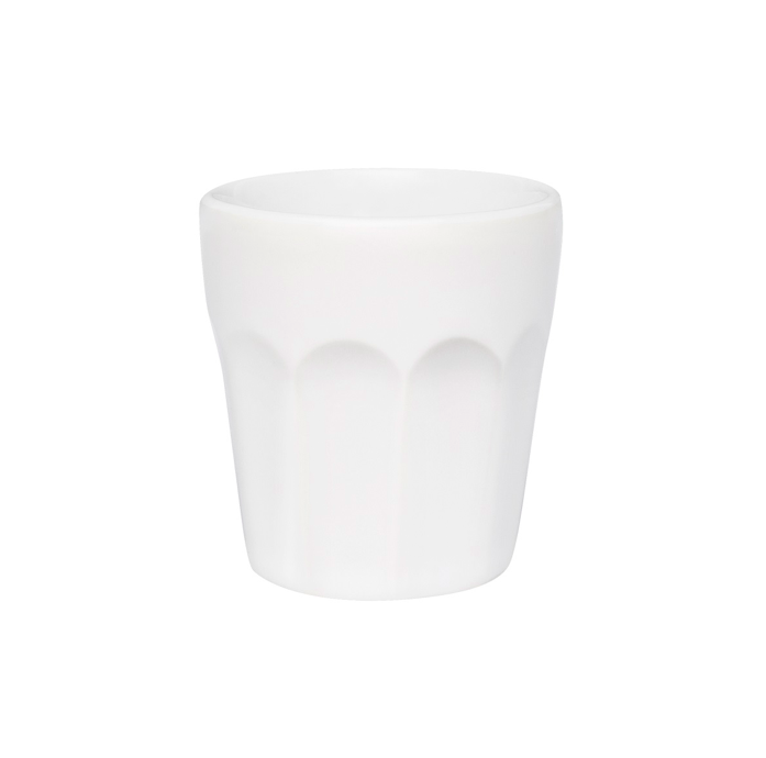 VASO CERAMICA 90ML BLANCO  OXFORD