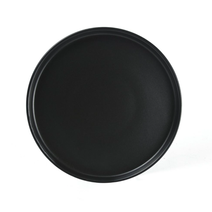 PLATO POSTRE LISBOA 20CM NEGRO  SELECTA