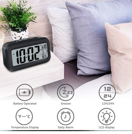 RELOJ DESPERTADOR CON TERMOMETRO